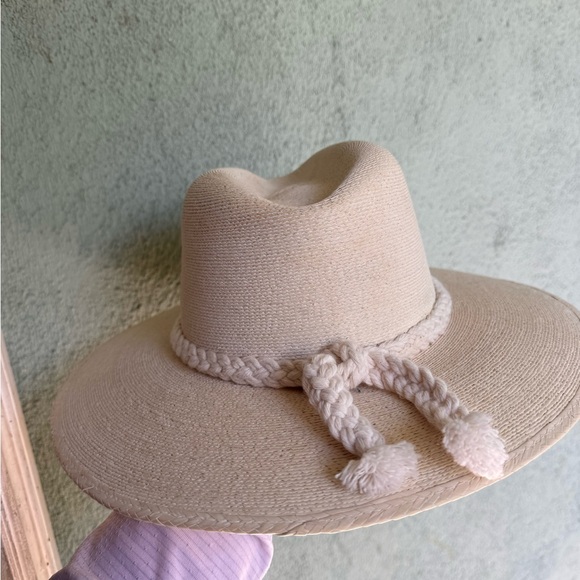 Women's Cream Wide Brim Braided Rope Fedora Hat - Picture 11 of 15